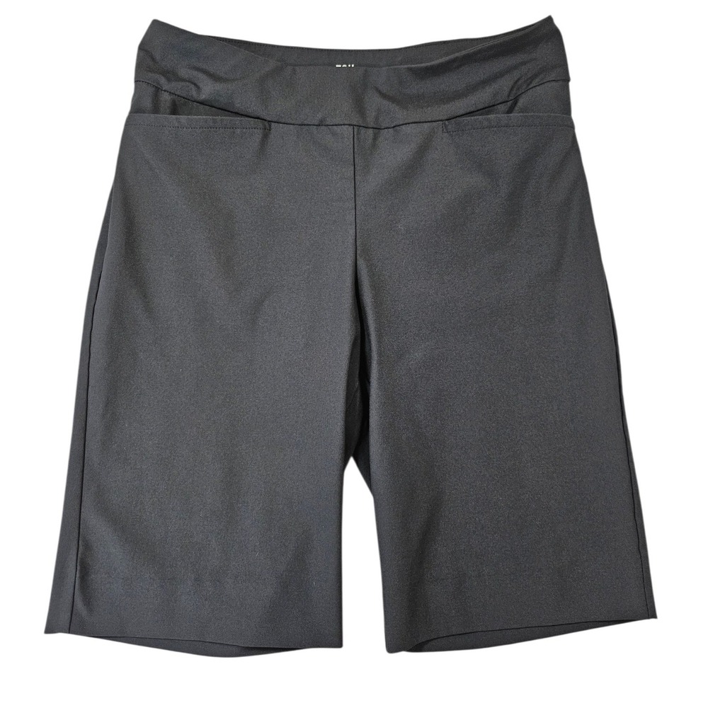 Tail Activewear White Label Black Golf Shorts Size 8 Pull On Performance